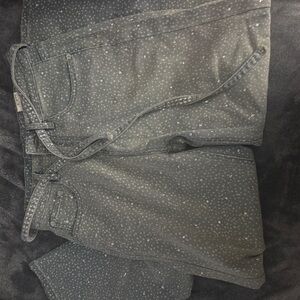 Women’s rhinestone Gray Polka Dot Jeans
